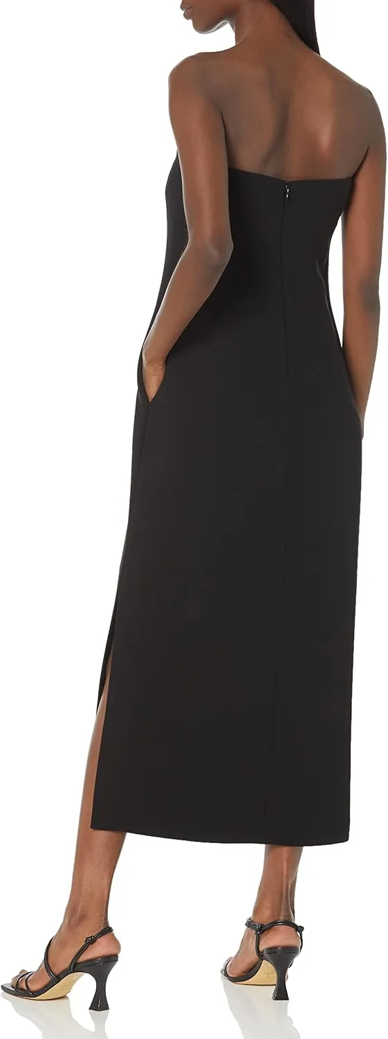Theory Women's Crepe Strapless Maxi Dress