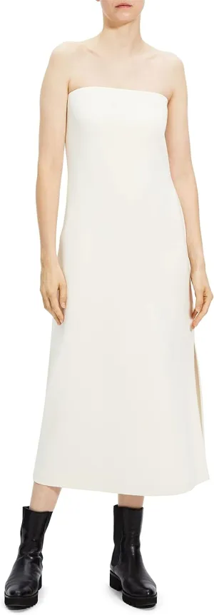 Theory Women's Crepe Strapless Maxi Dress