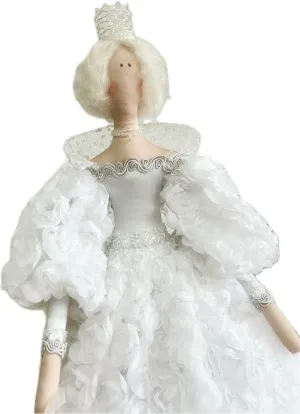 Tilda Snow Queen Fairy-tale Character Rag doll Collectible Doll Fairy Tale Doll for gift Original gift Scandinavian Christmas Gift for her