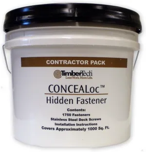 TimberTech CONCEALoc with Screws - Bucket of 1750