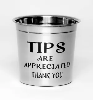 Tip Jar for Bartenders Money, Musicians Tip Jar for Money, Tip Jar for Restaurants, Tip Bucket for Money, Tip Cup for Coffee Shop