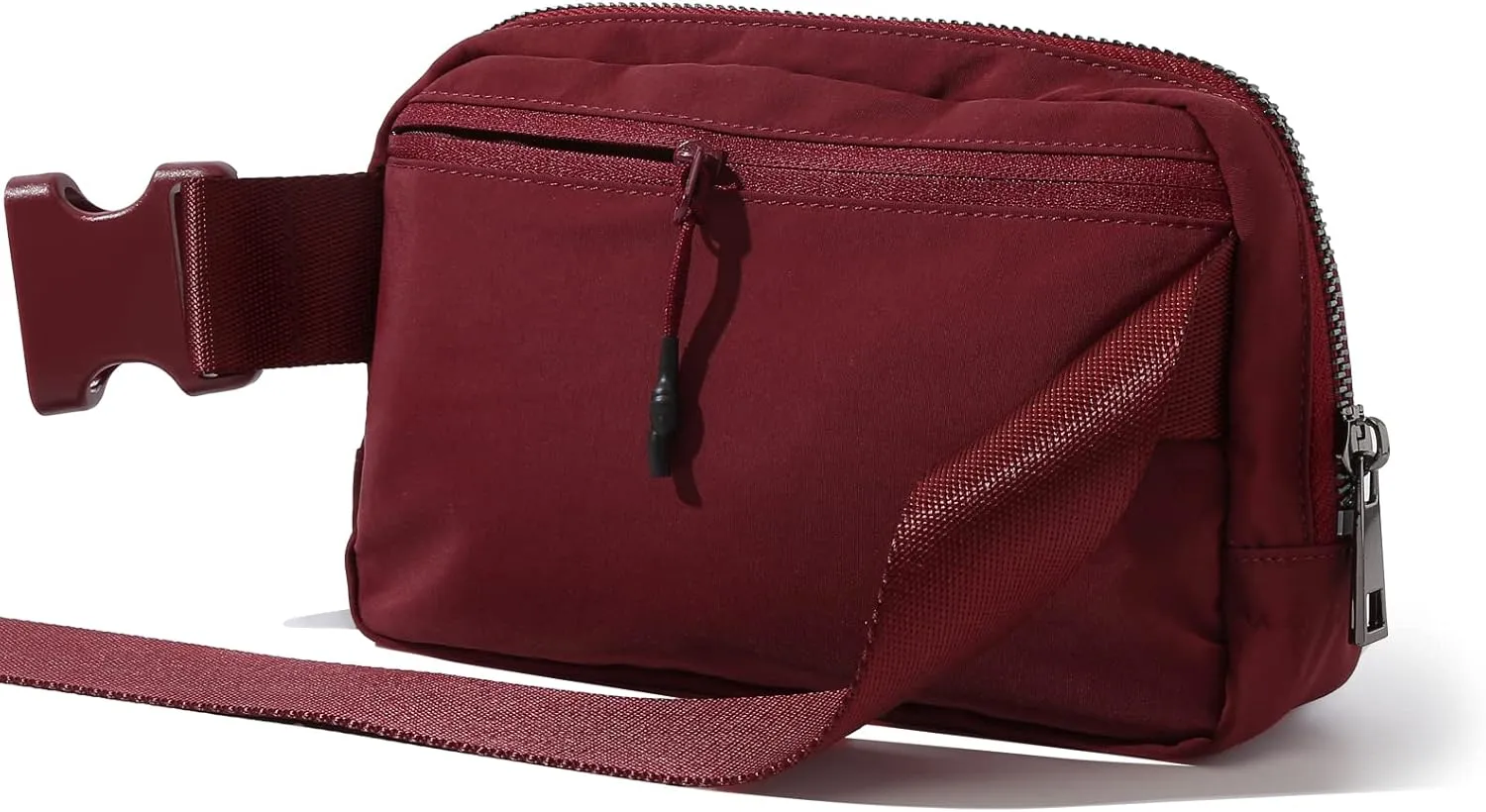TOBVZOO Belt Bag Fanny Pack Crossbody Bags for Women Men, Everywhere Belt Bags with Adjustable Strap, Unisex Mini Fashion Waist Packs (DarkRed)