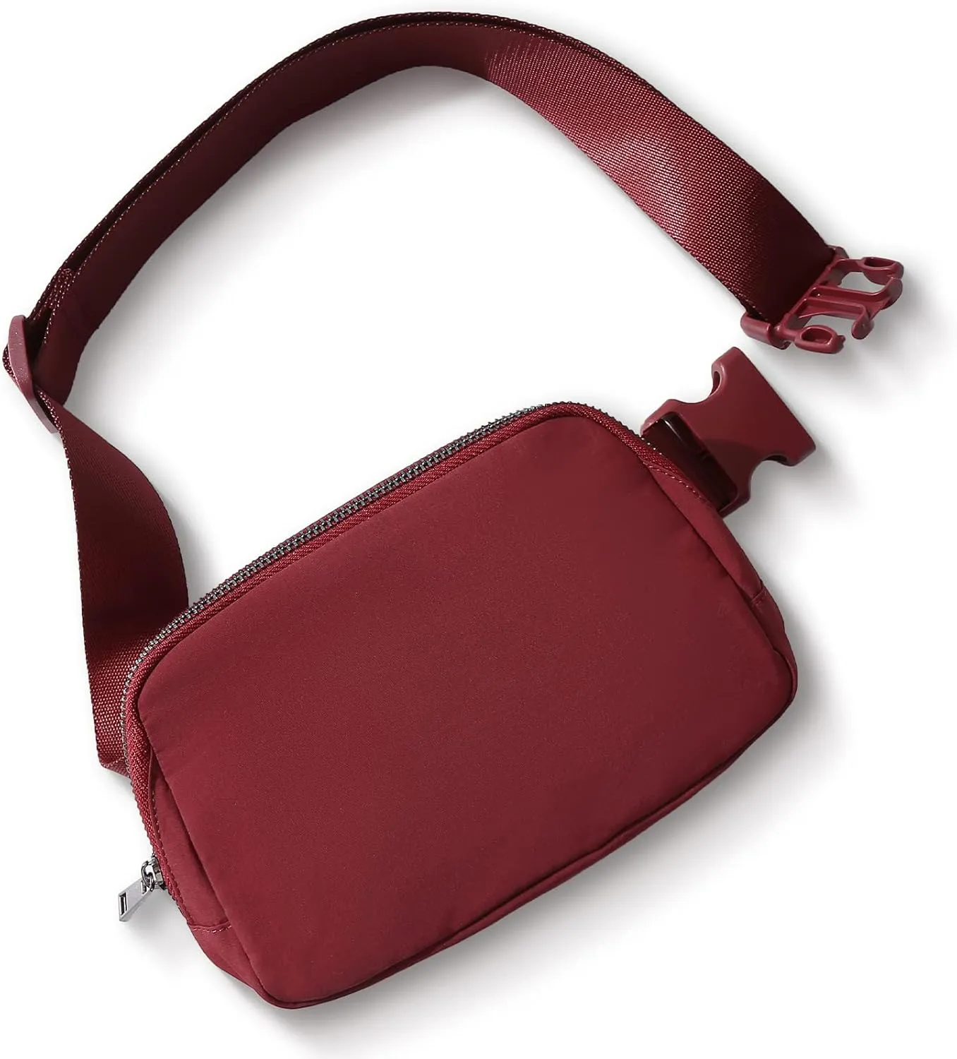 TOBVZOO Belt Bag Fanny Pack Crossbody Bags for Women Men, Everywhere Belt Bags with Adjustable Strap, Unisex Mini Fashion Waist Packs (DarkRed)