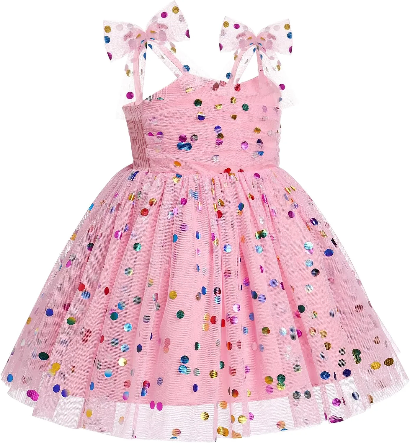 Toddler Baby Tutu Dress Sleeveless Tulle Dress First Birthday Cake Smash Pageant Clothes for Photo Shoot