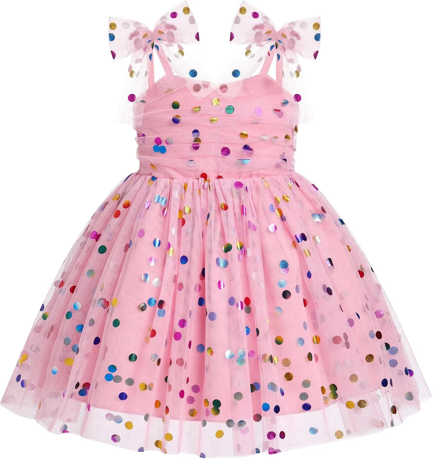 Toddler Baby Tutu Dress Sleeveless Tulle Dress First Birthday Cake Smash Pageant Clothes for Photo Shoot