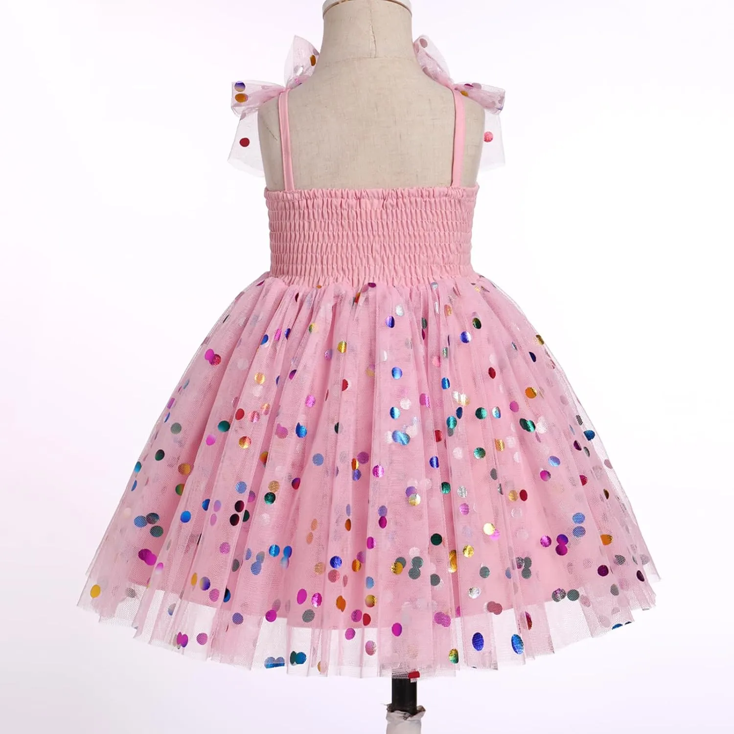 Toddler Baby Tutu Dress Sleeveless Tulle Dress First Birthday Cake Smash Pageant Clothes for Photo Shoot