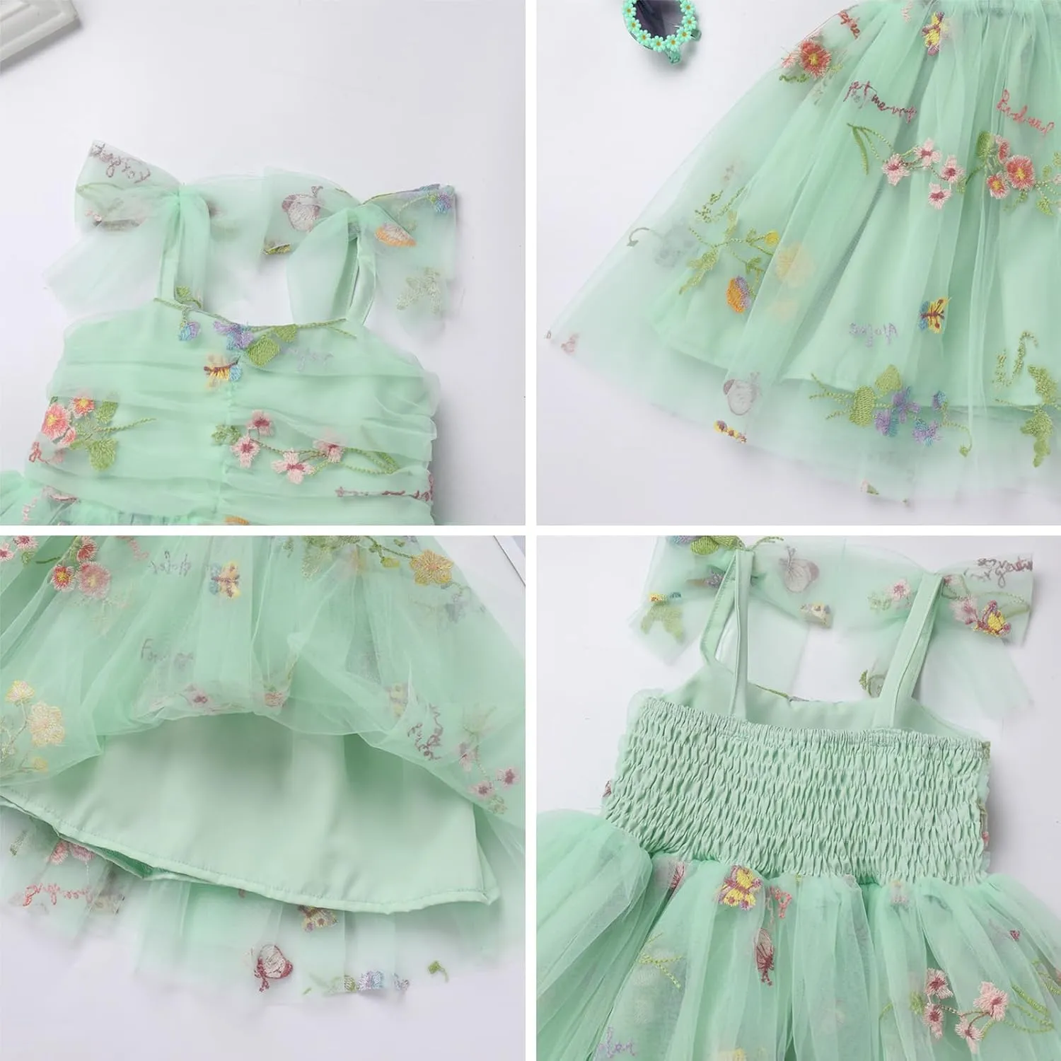 Toddler Baby Tutu Dress Sleeveless Tulle Dress First Birthday Cake Smash Pageant Clothes for Photo Shoot