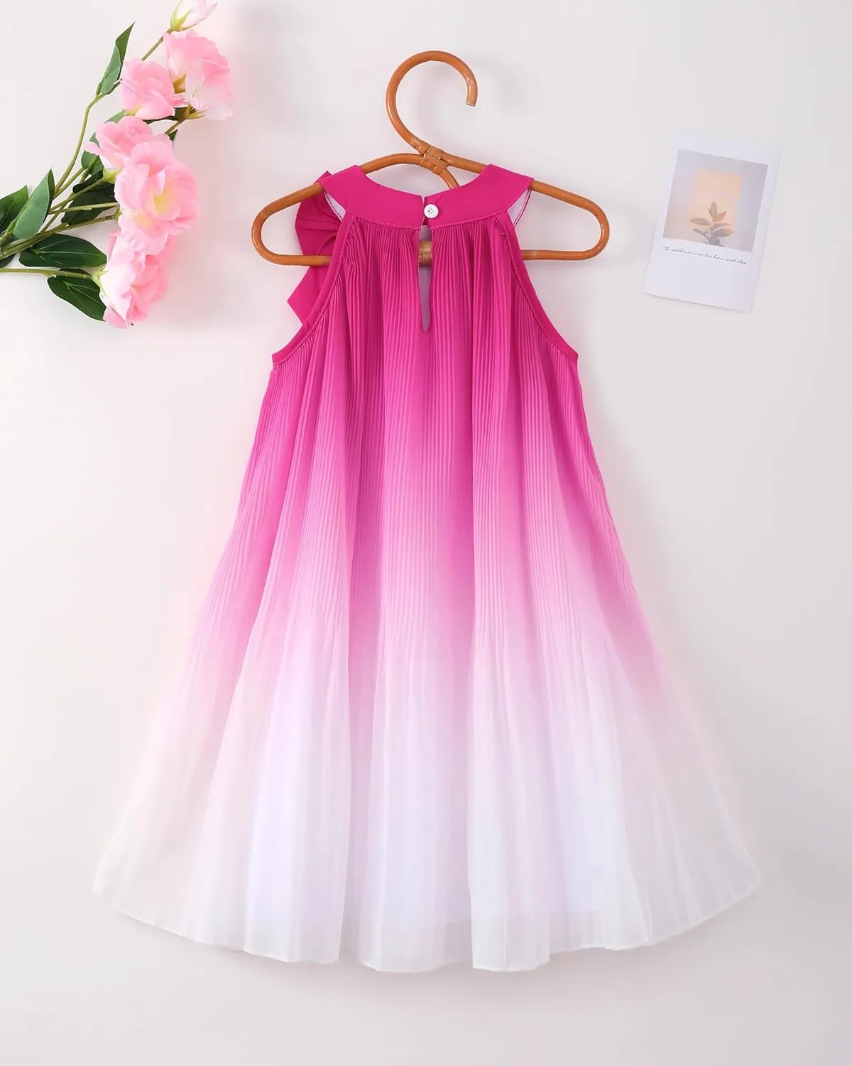 Toddler Girl Tulle Dress Summer Clothes Little Girl Ombre Halter Dress Kids Casual Sundress Toddler Princess Outfits