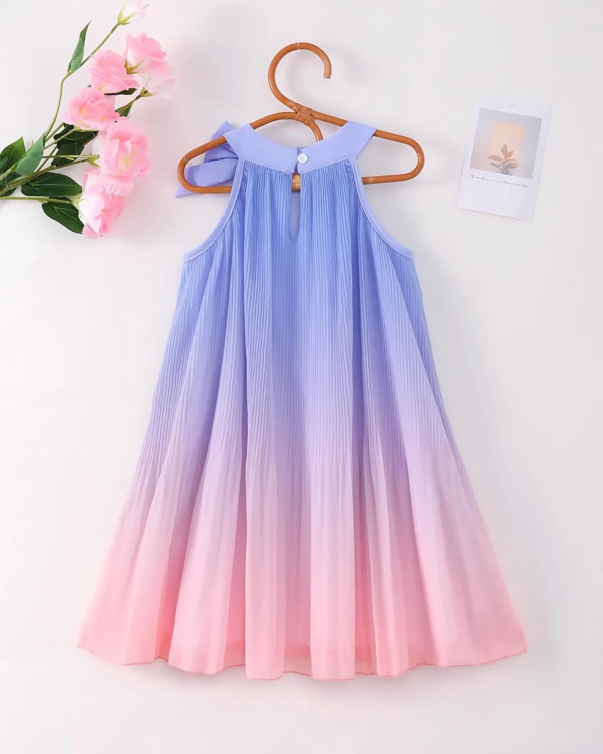 Toddler Girl Tulle Dress Summer Clothes Little Girl Ombre Halter Dress Kids Casual Sundress Toddler Princess Outfits