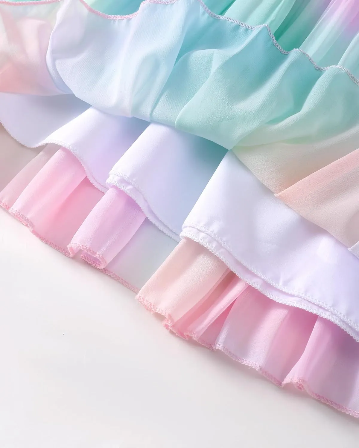 Toddler Girl Tulle Dress Summer Clothes Little Girl Ombre Halter Dress Kids Casual Sundress Toddler Princess Outfits