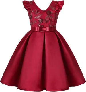 Toddler Girls Dress Cotton Linen Ruffle Backless Sleeveless Kids Casual Party Dresses Summer Beach Sundress Clothes