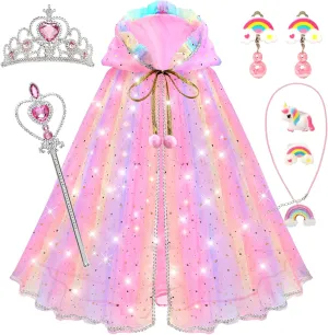Toddler Toys for Girls,Princess Dresses for Girls Toys for 3 4 5 6 7 8 9 Year Old Girls,Princess Dress Up Clothes