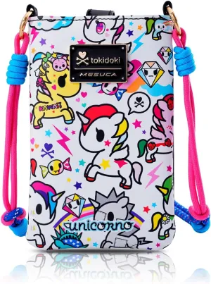 Tokidoki Official Licensed Leather Crossbody Bag with Adjustable Strap Phone Bag Shoulder Bag Coin Purses for Women