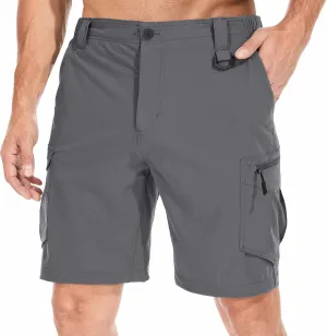 Toomett Mens Hiking Cargo Shorts Quick Dry Lightweight Travel Fishing Camping Golf Shorts with Multi Pockets