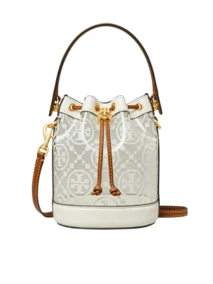 Tory Burch Monogram TPU Mini Bucket Clear