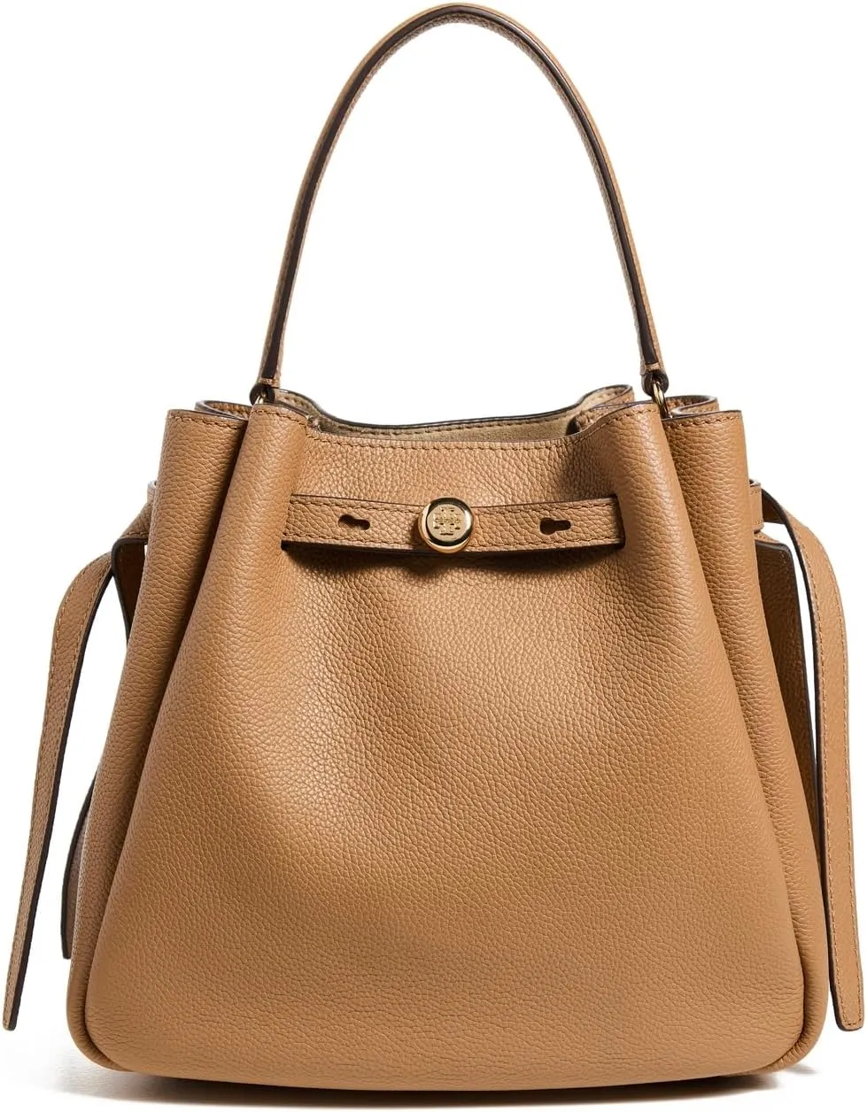 Tory Burch Women's Romy Pebbled Small Bucket Bag