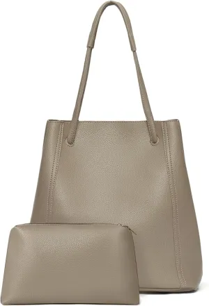 Tote Bag for Women Large Shoulder Bag Work Casual Handbags 2025 with Adjustable Strap 2PCS