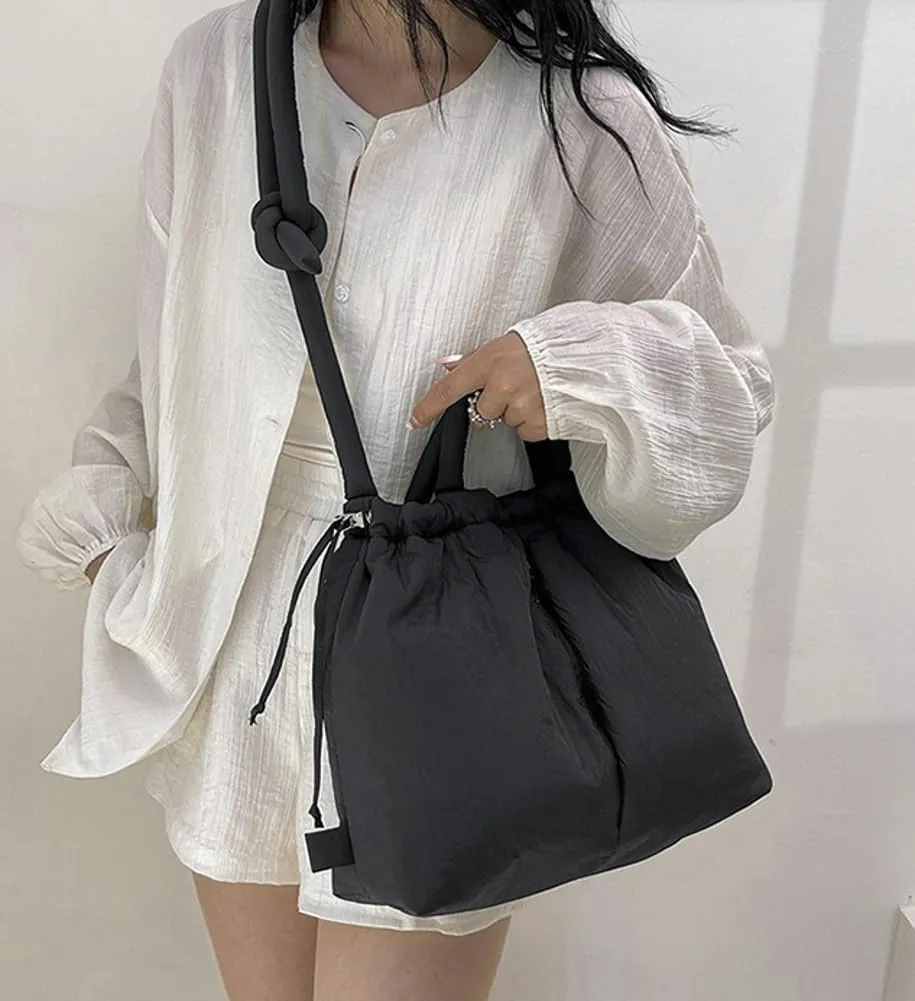 Tote Bag for Women, Nylon Handbag Large Capacity Backpack Lightweight Dual-Purpose Crossbody Bag Bucket Bag Multi-Color Purse