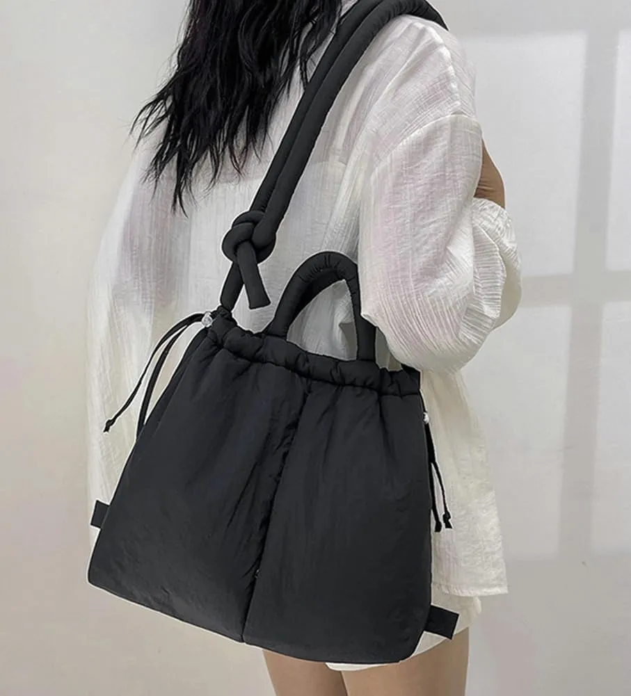 Tote Bag for Women, Nylon Handbag Large Capacity Backpack Lightweight Dual-Purpose Crossbody Bag Bucket Bag Multi-Color Purse