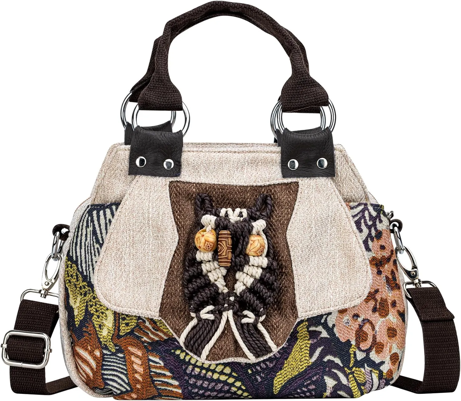 Tote Bag for Women With Zipper, Small Crossbody Bags for Women Trendy, Hand-Woven Shoulder Handbags