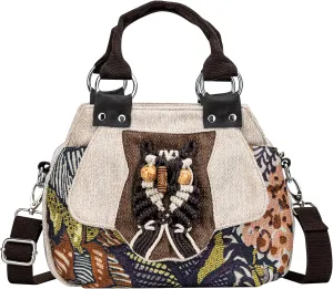 Tote Bag for Women With Zipper, Small Crossbody Bags for Women Trendy, Hand-Woven Shoulder Handbags