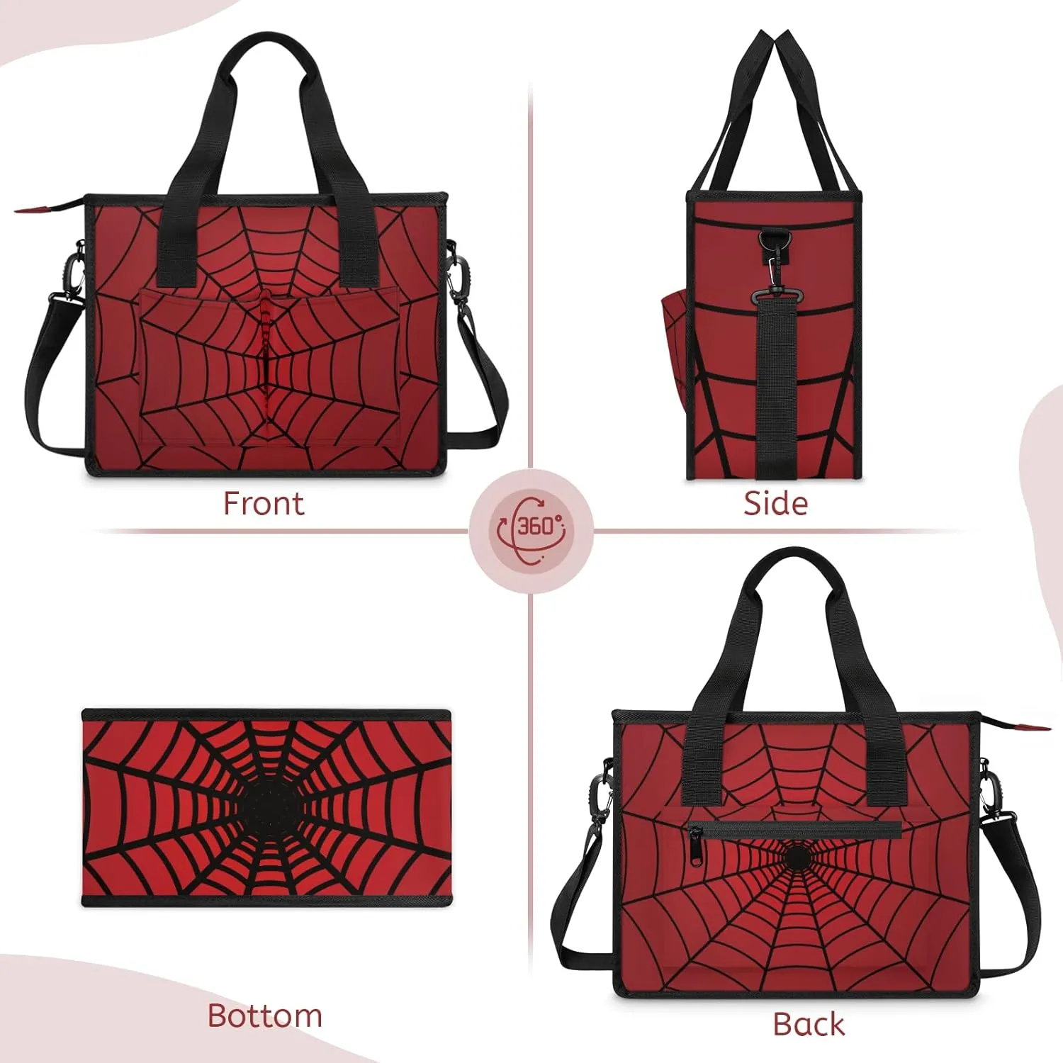 Tote Satchel Bag Set 3PCS for Women,Travel Shoulder Bag Handbag and Wallet Daily Use03
