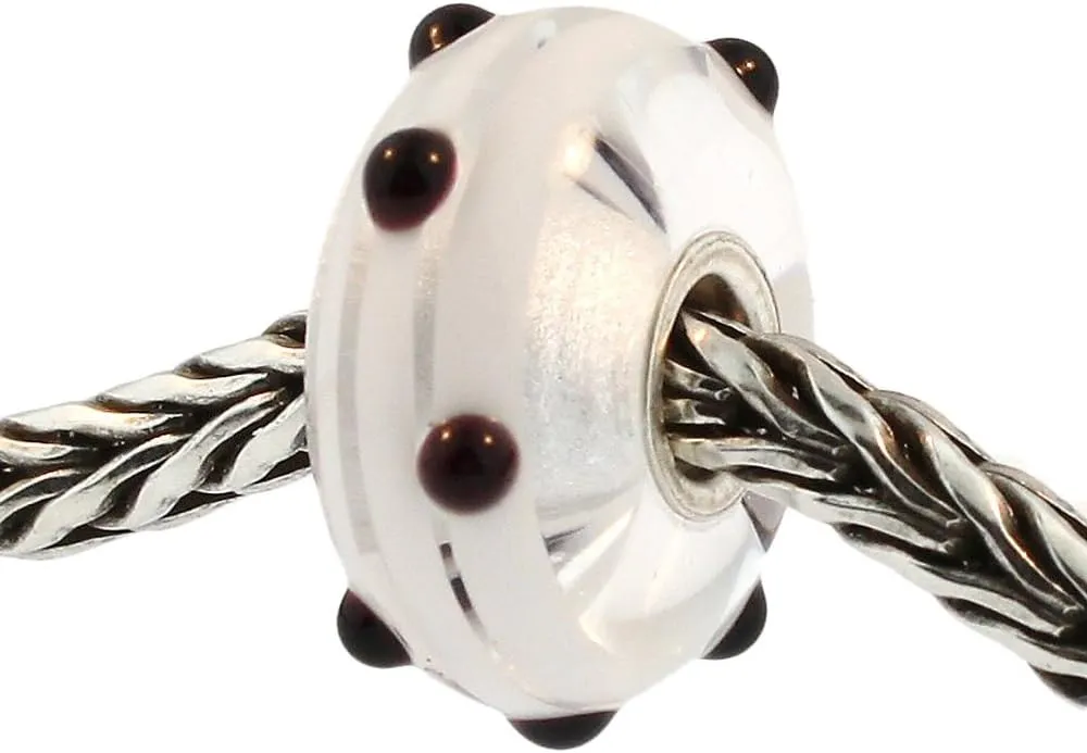 TROLLBEADS Authentic Glass 61305 Black Dot