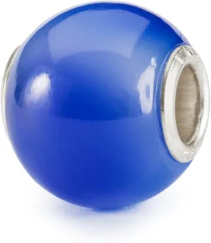 TROLLBEADS Round Blue Agate Bead