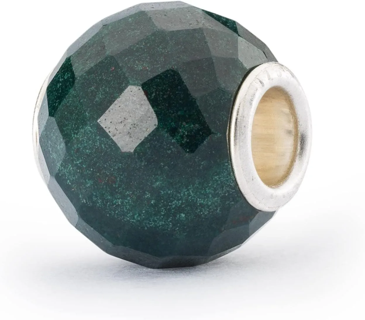 TROLLBEADS Round Green Chalcedony Facet Bead