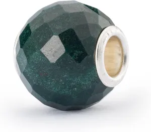 TROLLBEADS Round Green Chalcedony Facet Bead