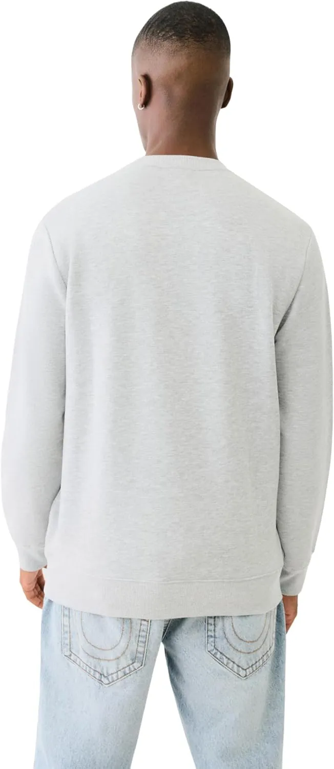 True Religion Men's Buddha Puff Pullover Crewneck
