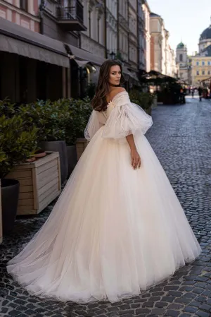 Tulle ball gown wedding dress | Enchanted wedding dress | KatrinFAVOR