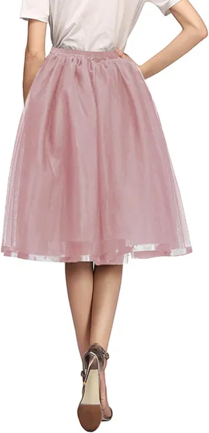 Tulle Tutu Skirt Classic Layered Ballet Tutu Skirts Puffy Skirt Short Cosplay Party Costume for Women and Girls