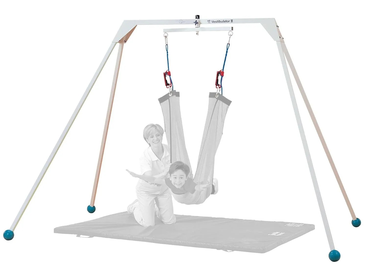 Tumble Forms2 Deluxe Vestibulator II System, Frame With Rope & Ascenders, Accessory for Sensory Integration Therapy Equipment, Enhance Spatial Awareness & Balance, Aid for Special Needs Patients