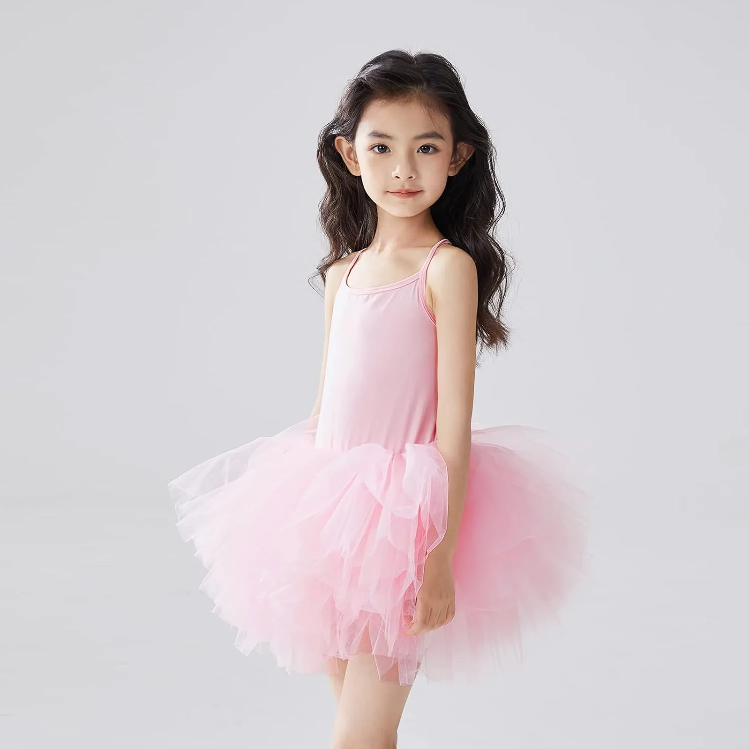Tutu.kk Toddler Girls Ballet Skirted Leotards Strap Tutu Dress Party Costumes for Dance 18Months to 7t