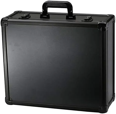 T.z Executive Series Aluminum Packaging Case, Black, 19 X 16 X 7-3/8, One Size
