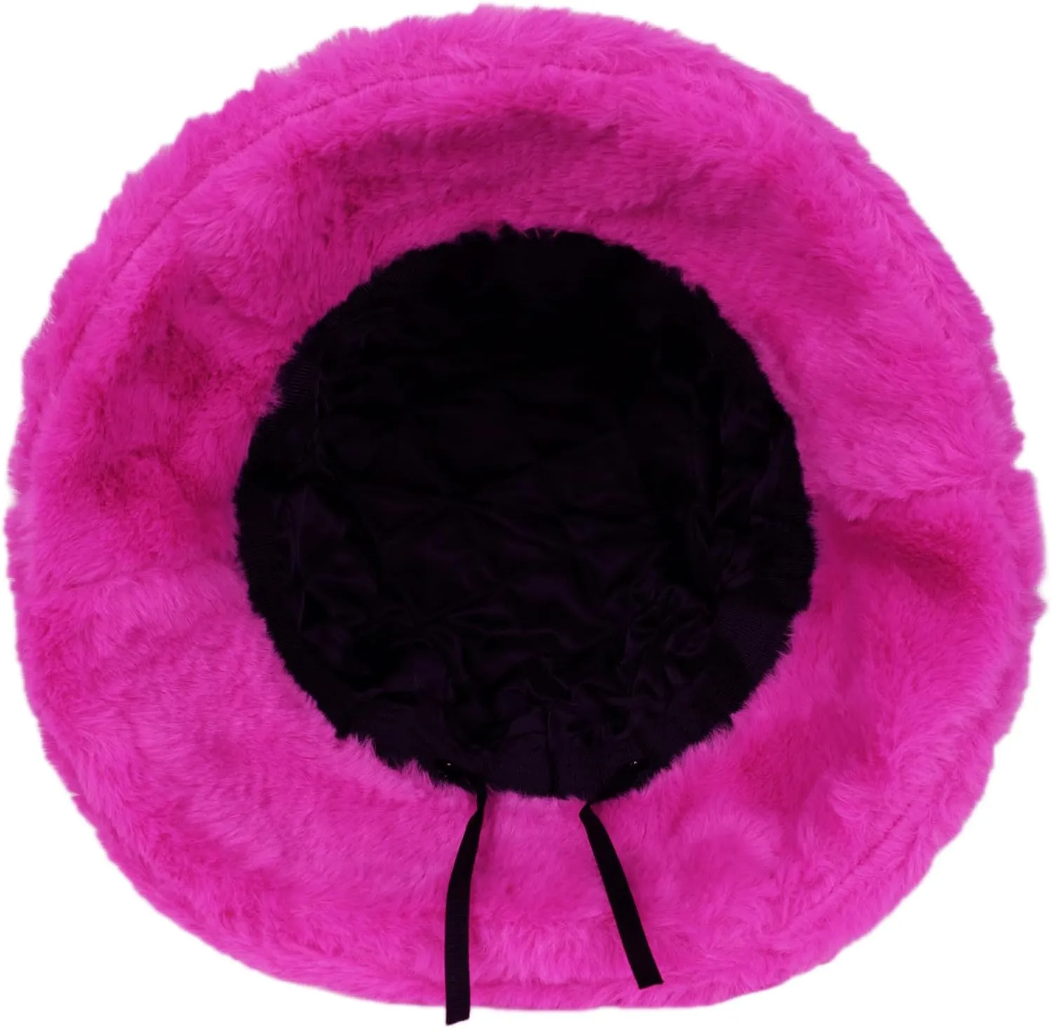 Umeepar Winter Faux Fur Fuzzy Bucket Hat Fluffy Warm Hat for Women Men