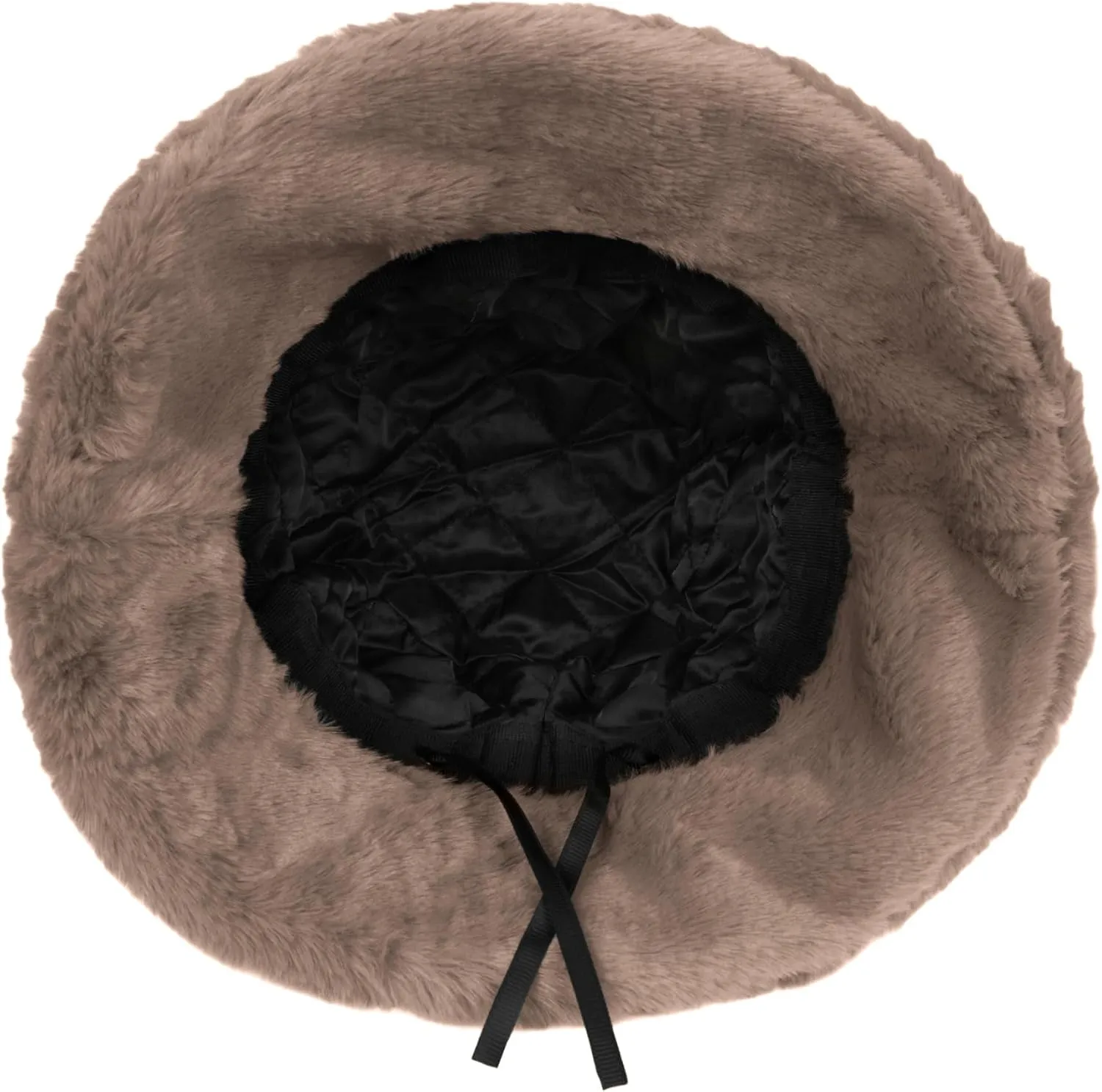 Umeepar Winter Faux Fur Fuzzy Bucket Hat Fluffy Warm Hat for Women Men