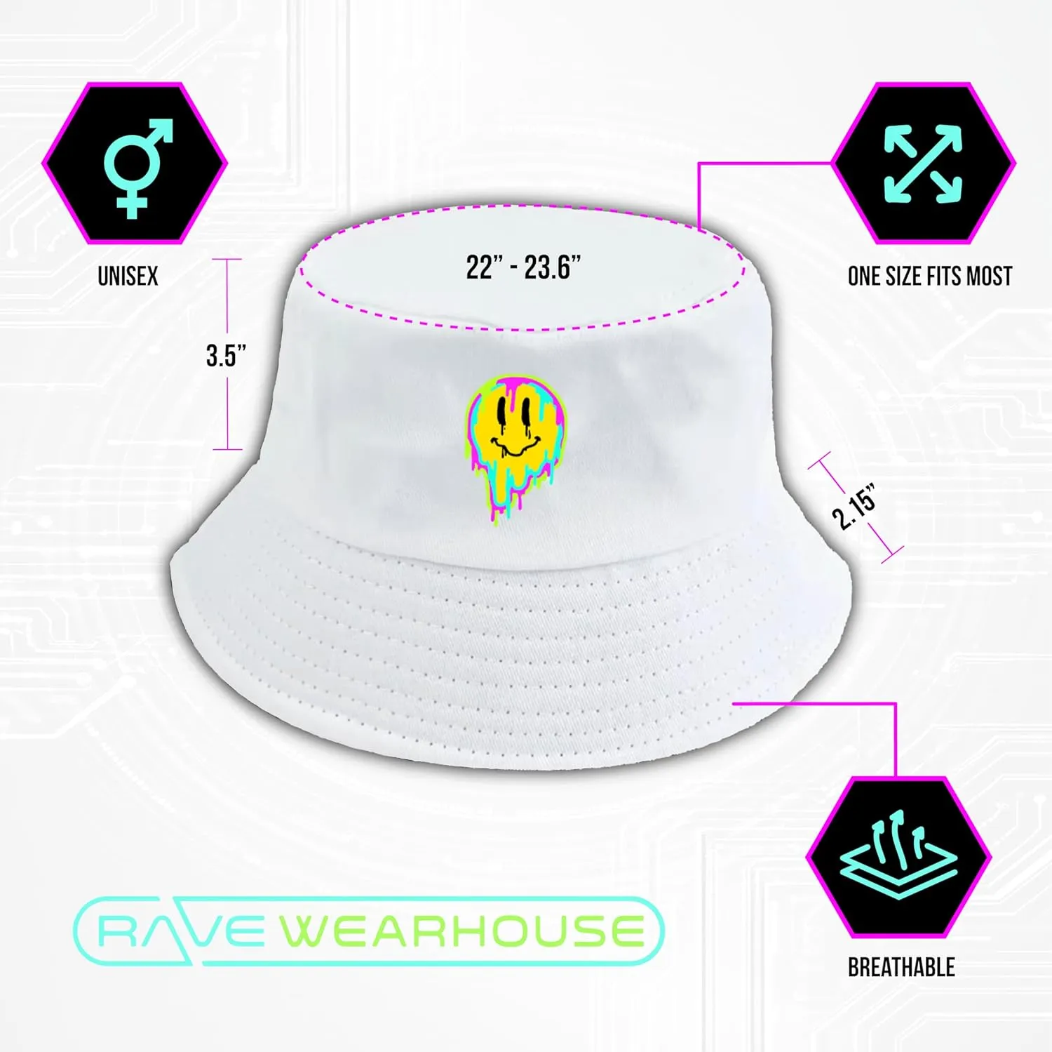 Unisex Bucket Hat Beach Sun Hat Aesthetic Fishing Hat for Men Women Teens, Reversible Double-Side-Wear