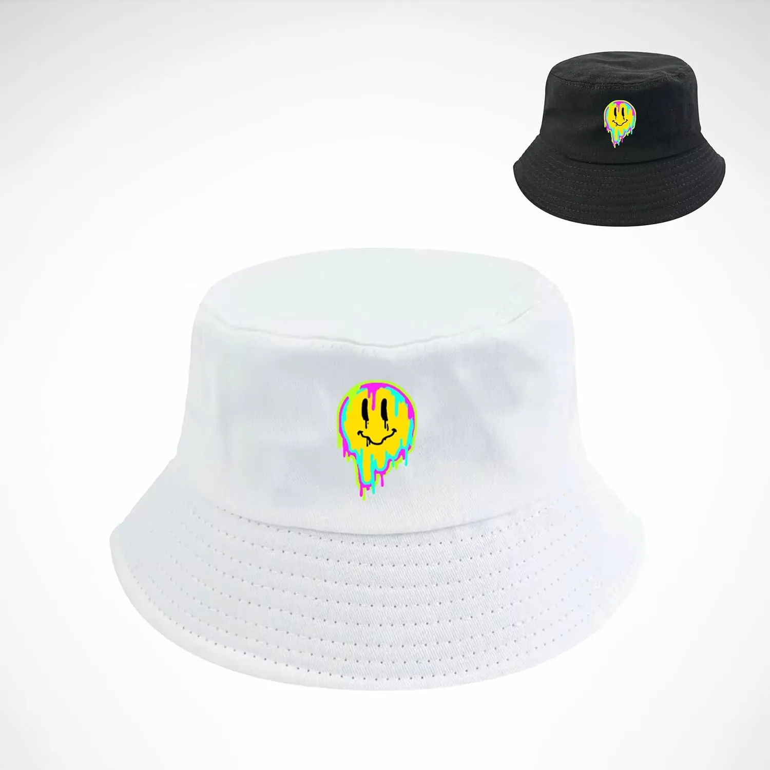 Unisex Bucket Hat Beach Sun Hat Aesthetic Fishing Hat for Men Women Teens, Reversible Double-Side-Wear