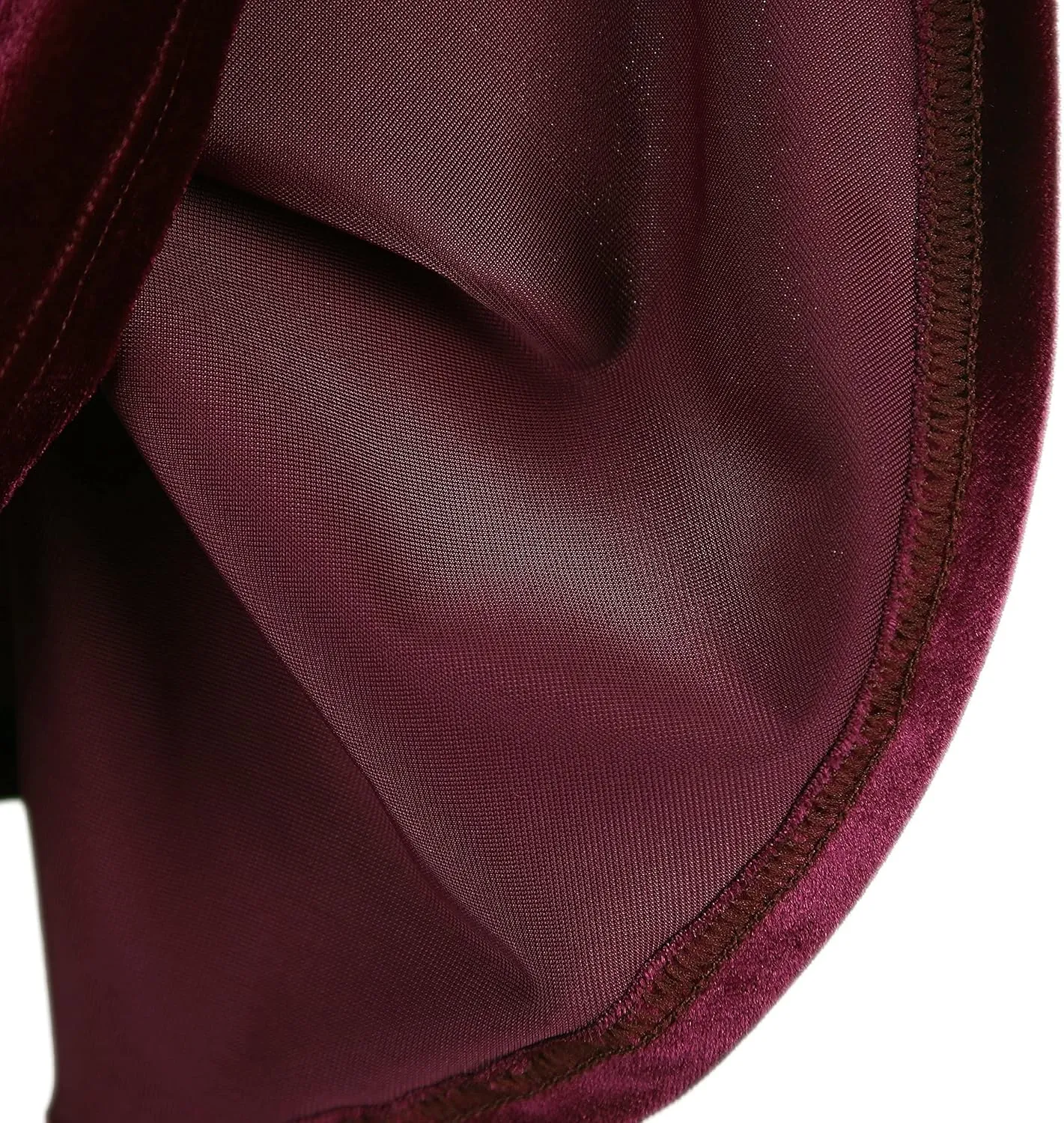 Urban CoCo Women's Vintage Velvet Stretchy Mini Flared Skater Skirt