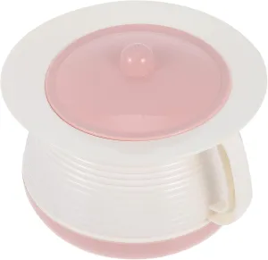 Urinal Chamber Pot Portable Toilet with Lid and Handle Plastics Potty Urine Bucket Bottle Emergency Toilet Pot Night Urine Container for Woman Elderly Pink