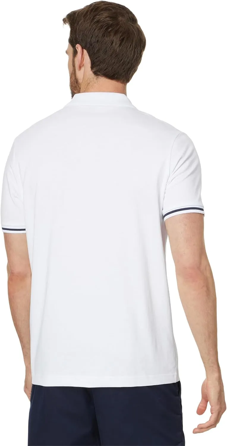 U.S. Polo Assn. Men's Short Sleeve Thin Stripe Colorblock Jersey Knit Polo Shirt