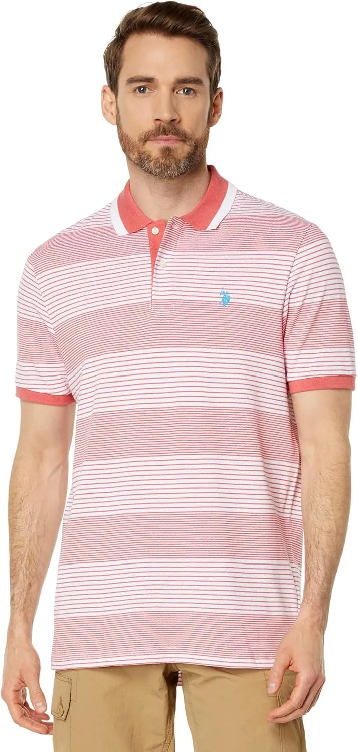 U.S. POLO ASSN. Yarn-Dye Stripe Pique Polo