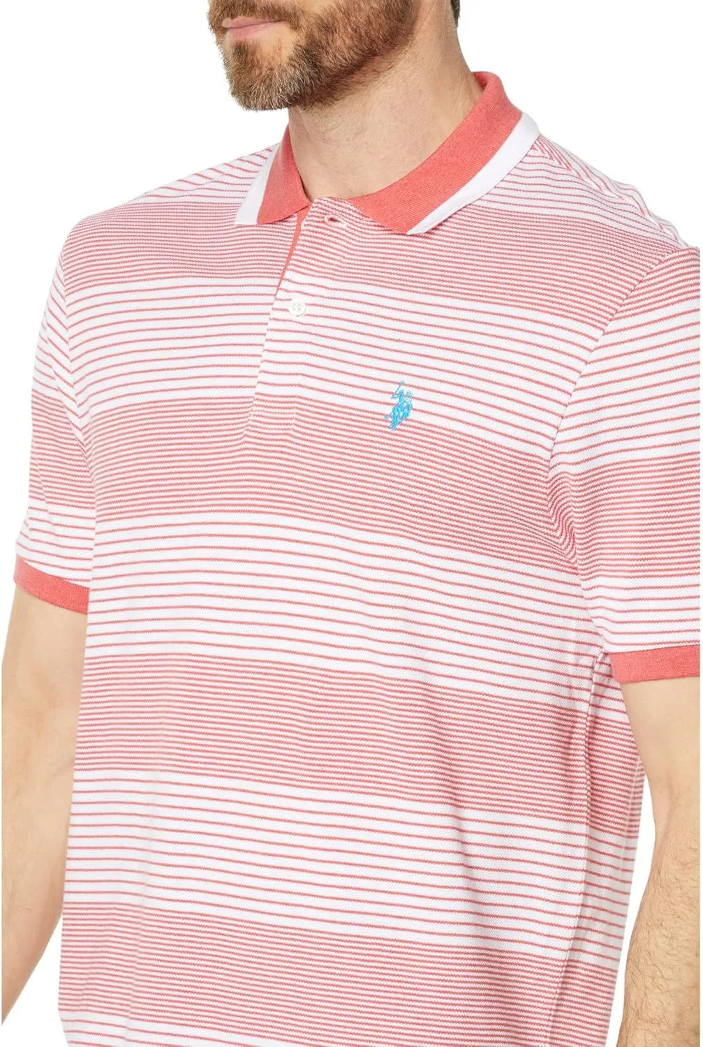 U.S. POLO ASSN. Yarn-Dye Stripe Pique Polo