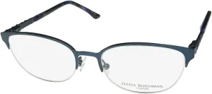 Valene Cat Eye School Teacher Look Classic American Fashion Designer Eyeglass Frame/Glasses [51-17-135, azure]