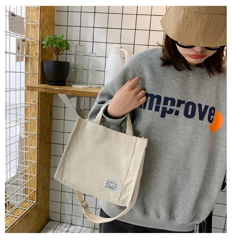 Veloria™ Corduroy Everyday Tote