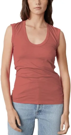 Velvet by Graham & Spencer Women's Estina Gauzy Whisper Classics Tank