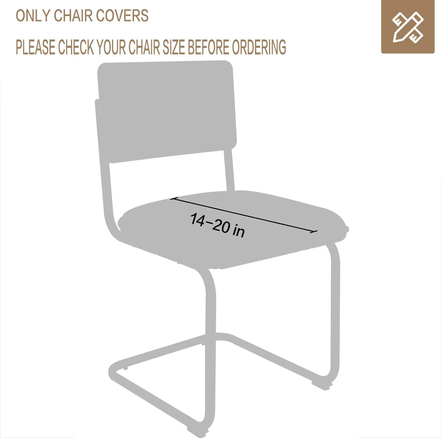 Velvet Chair Seat Covers for Mid Century Modern Dining Chairs, Armless Accent Chairs Seat Slipcovers Pack of 4 (Babyblue)
