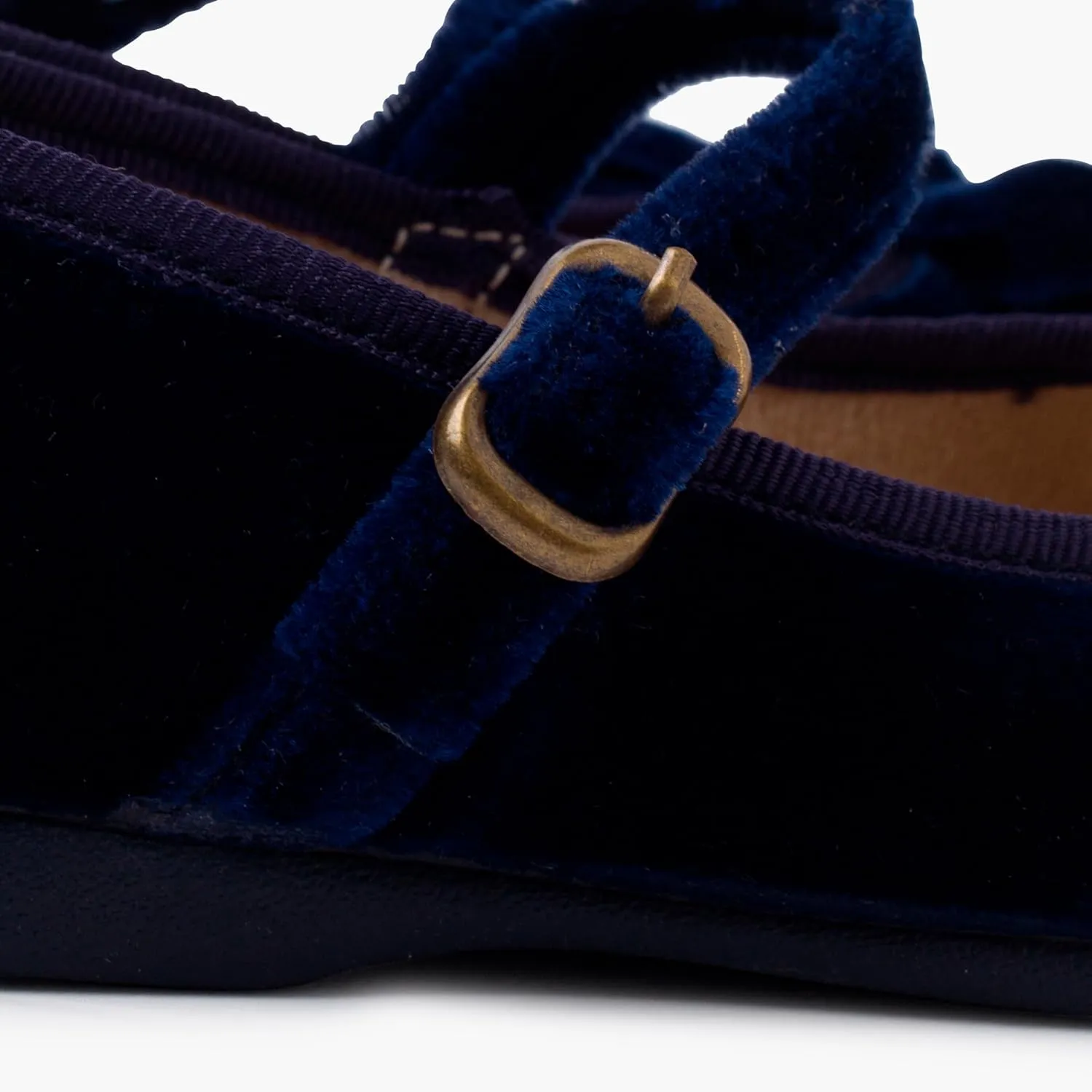 Velvet Mary Janes Girls with Bow